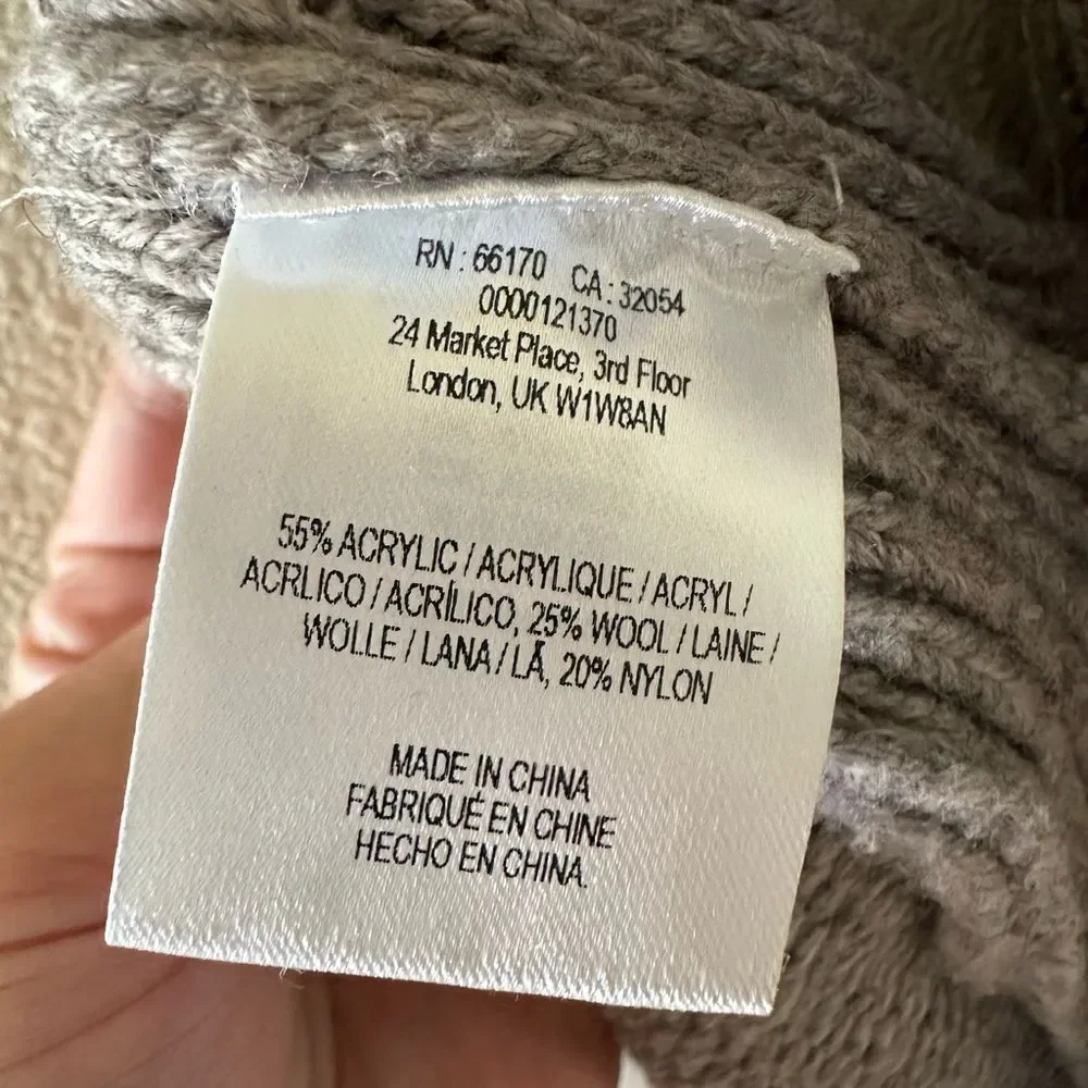 Anthropologie Nomad Morgan Carper Vesper Turtleneck Fringe Tunic Dress XS - Picture 8 of 8